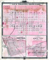 Oskaloosa, Eddyville, Albia City, Iowa 1875 State Atlas